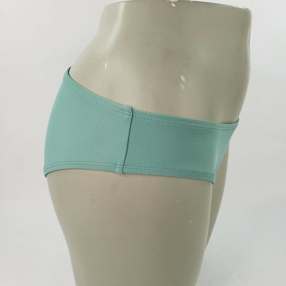 Cheeky Bikini Swim Bottom Sage Juniors 15/17 Womens 12/14 Ruched Cinched Back - Picture 2 of 12